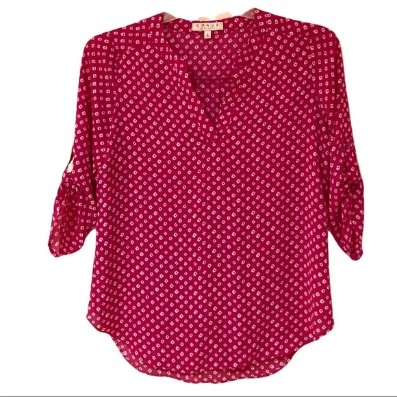 Chaus roll tab blouse shop